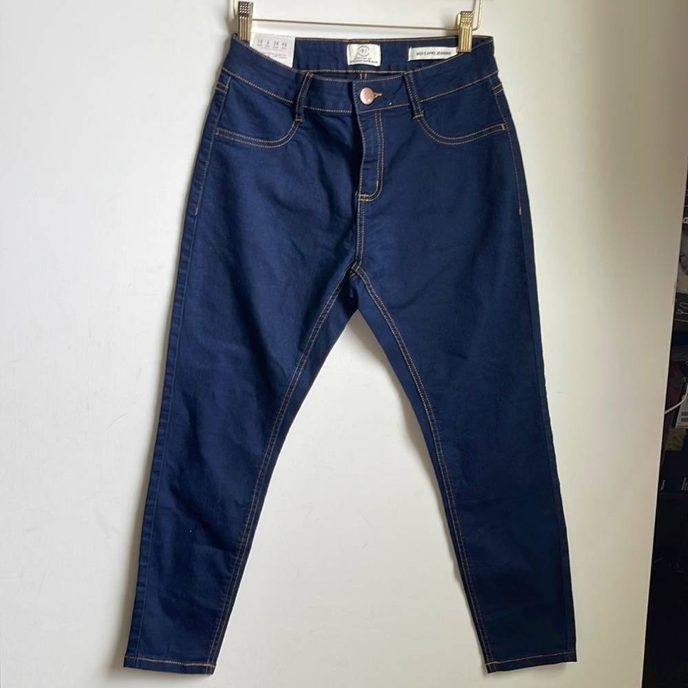 Cotton On 91 Women’s Mid Capri Lightweight Blue Jegging Size 6